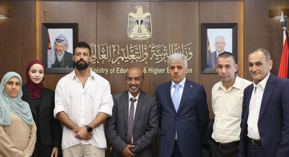 التربية الفلسطينية تبحث مع منظمة ‘البيدر‘ حماية التعليم في التجمعات البدوية