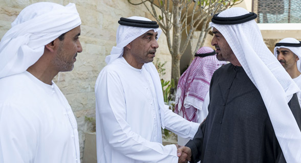 رئيس دولة الامارات يعزي في وفاة سعيد عامر النيادي